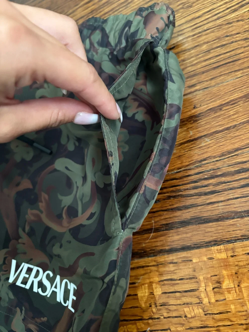 Versace Men’s Camouflage Print Shorts Size 4